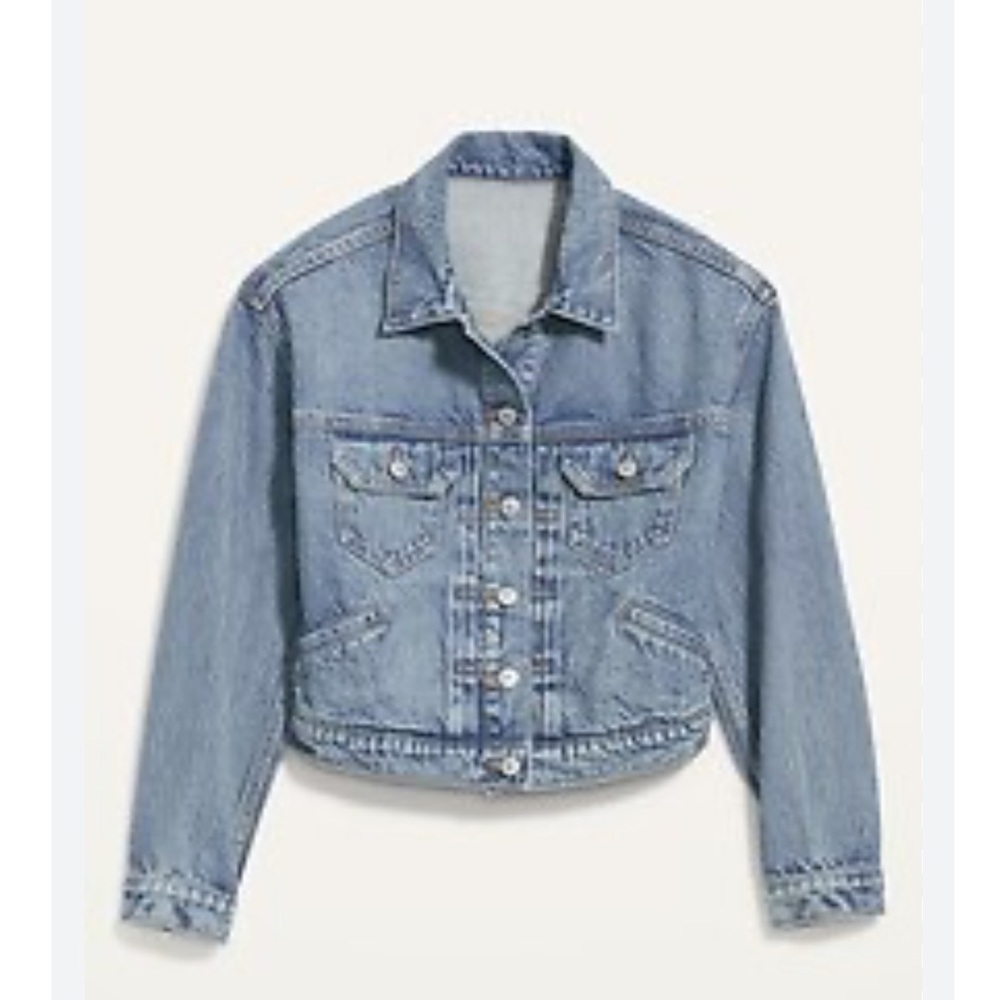 GAP Denim Small Cropped Jean Jacket